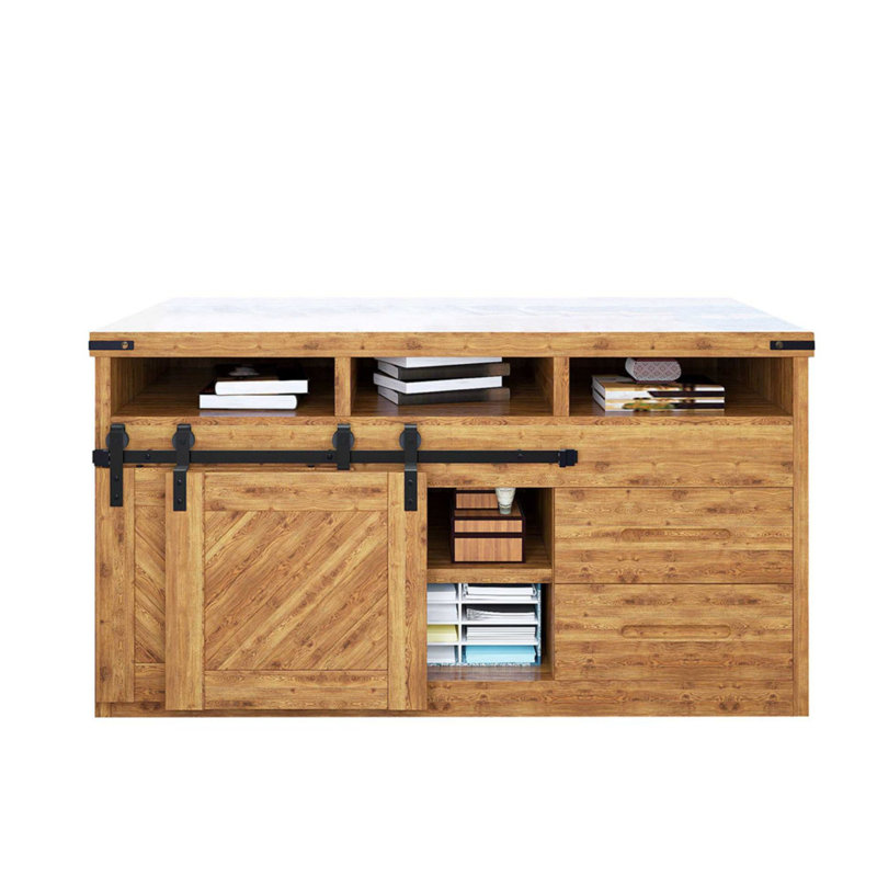 Homacer Ensemble de quincaillerie pour porte de grange à dérivation